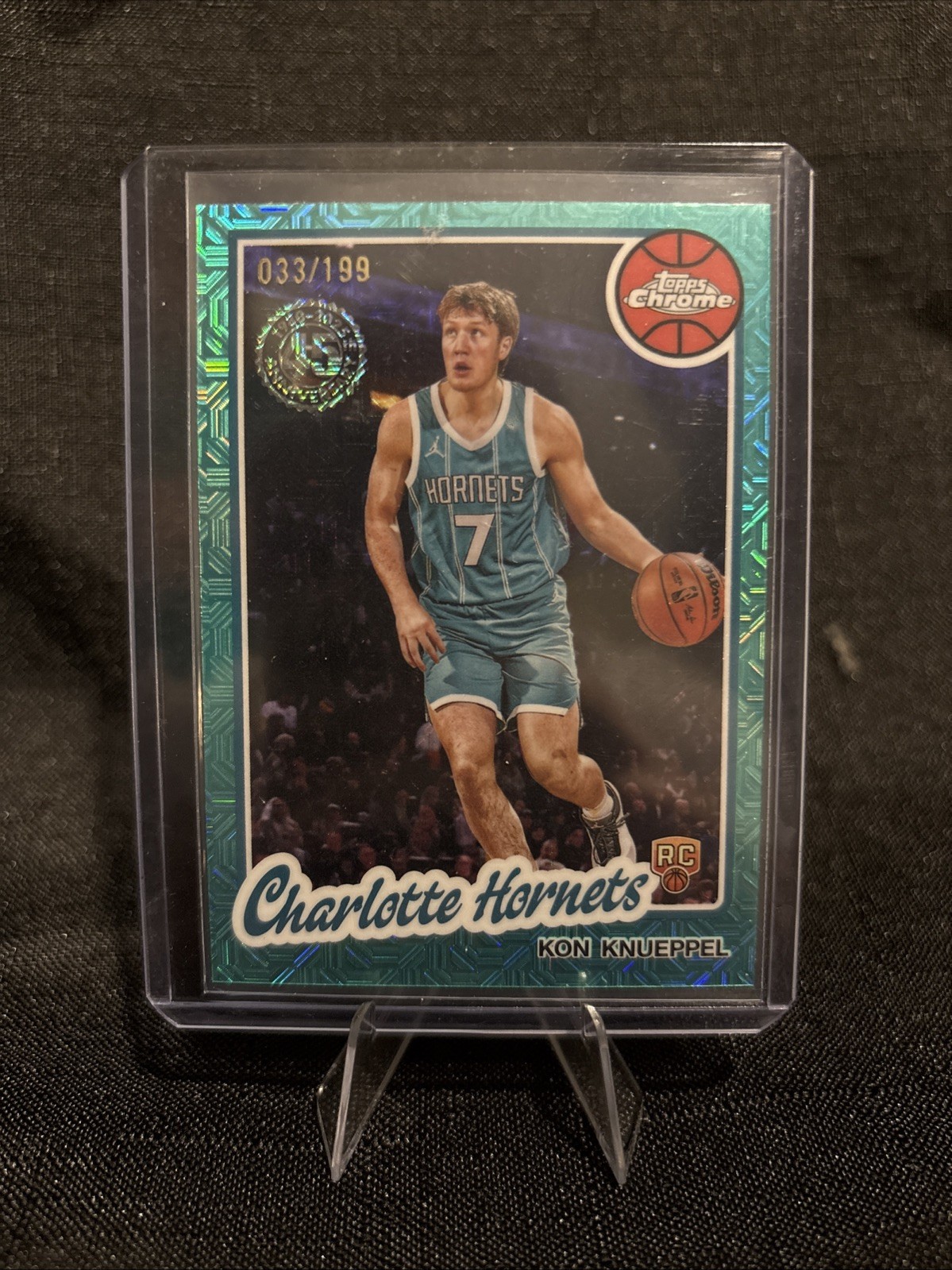 2025 Topps Kon Knueppel Teal Rookie Mojo Silver Pack RC /199