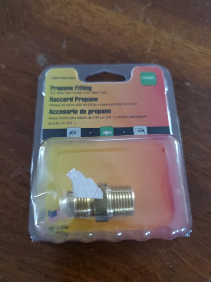 Adaptador de manguera de propano Mr Heater F276262 3/8 pulgadas macho a macho llamarada envío gratuito Foto 3 de 4