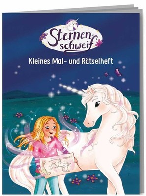 Malbuch + Rätselheft STERNENSCHWEIF Einhorn Kindergeburtstag Mitgebsel Mädchen