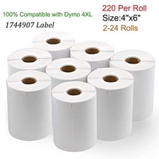 2-40 Rolls 4"x6" Direct Thermal Shipping Labels for 1744907 Dymo 4XL LabelWriter