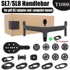 Integrated Carbon Road Bike Handlebar with Stem Internal Cable Routing Drop Bar