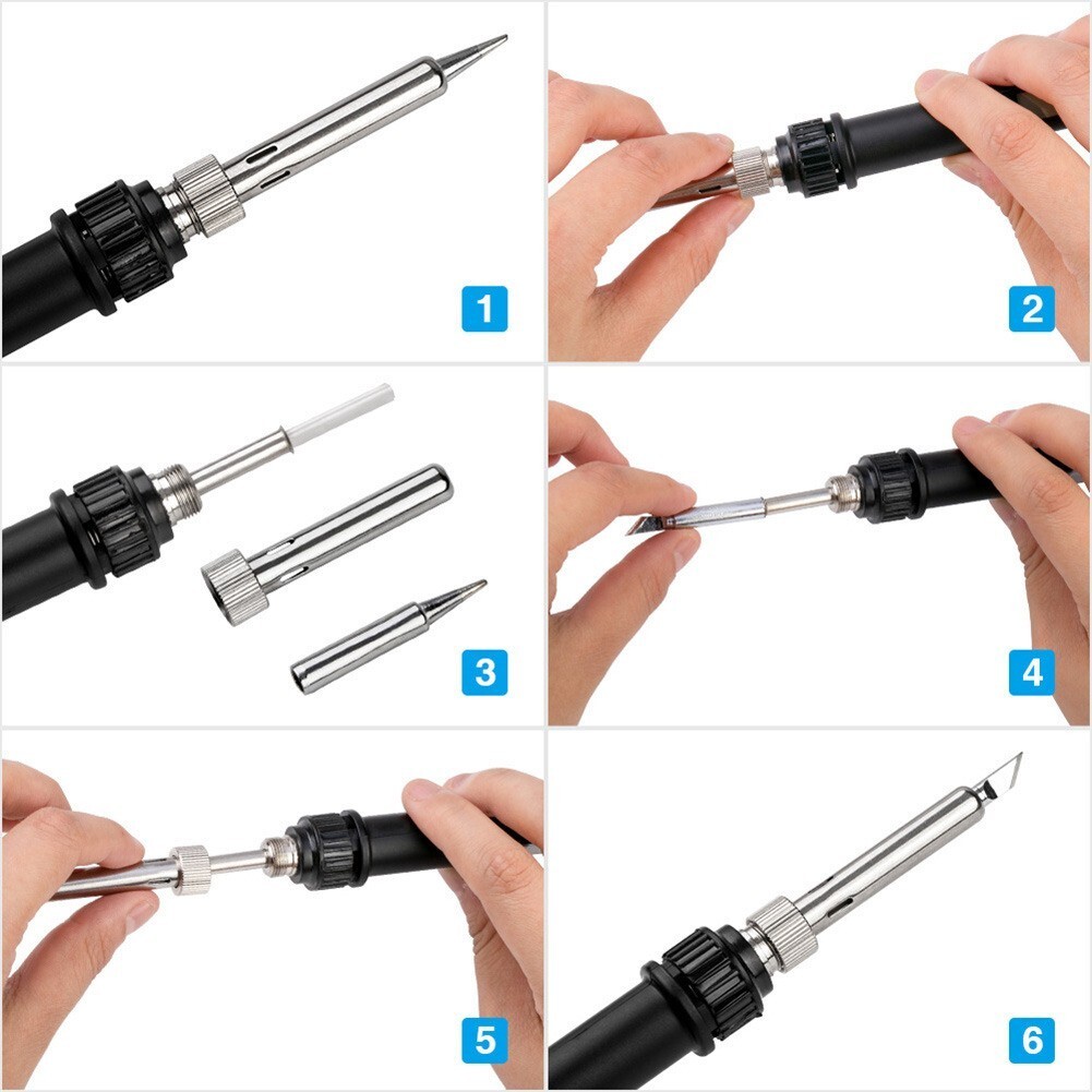 DC12V / 60W Car Battery Low VoltageElectrical Soldering Iron Head Clip