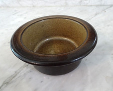 Heath Ceramics 410 bakers/soup bowl Rim Line 5 1/4" Dark brown ext 2" high