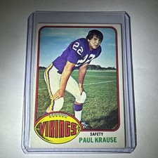 Paul Krause 1976 Topps #65