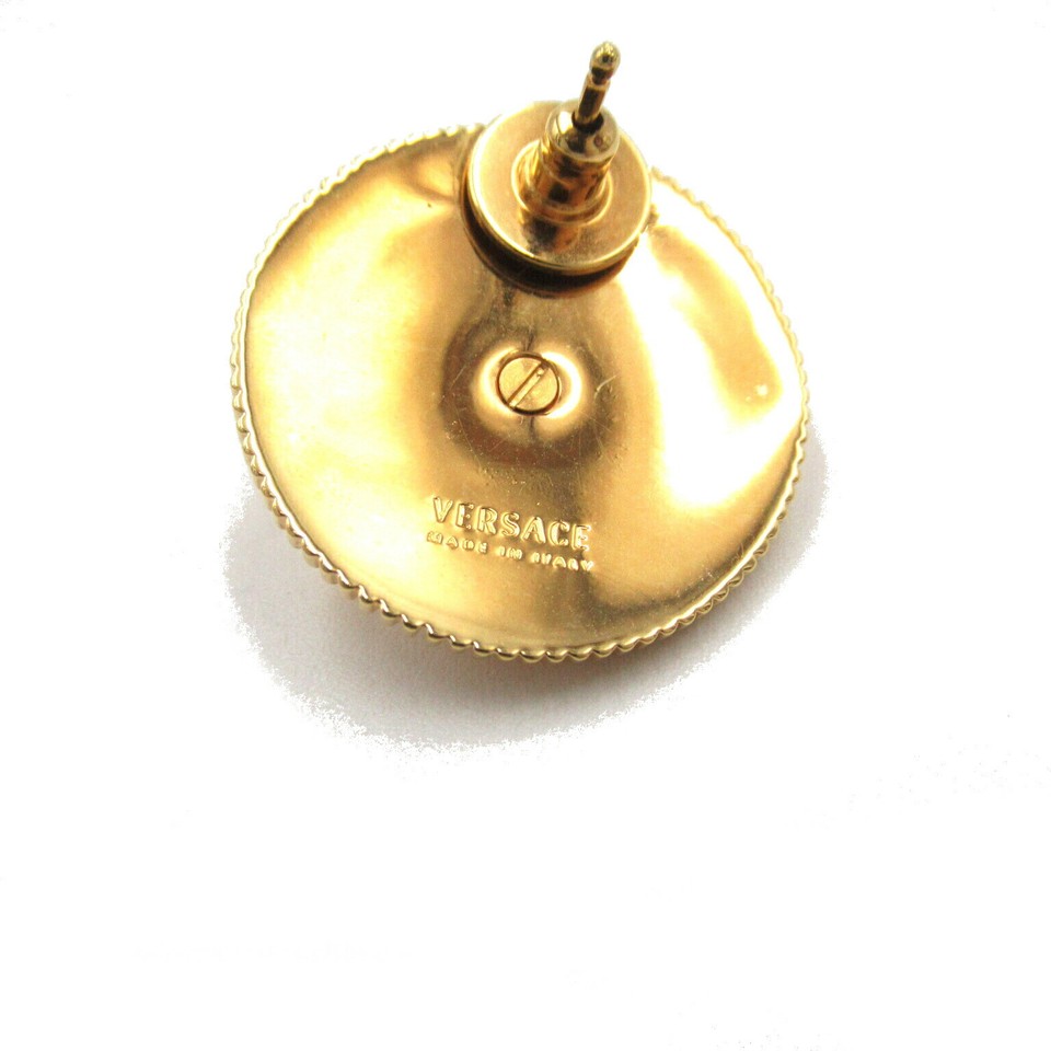 Versace Medusa Earrings Women's Jewelry Gold Plated GP Fashion