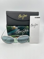 MAUI JIM Polarized Sunglasses MJ547 17 Opihi Silver Grey Neutral Titanium NIB