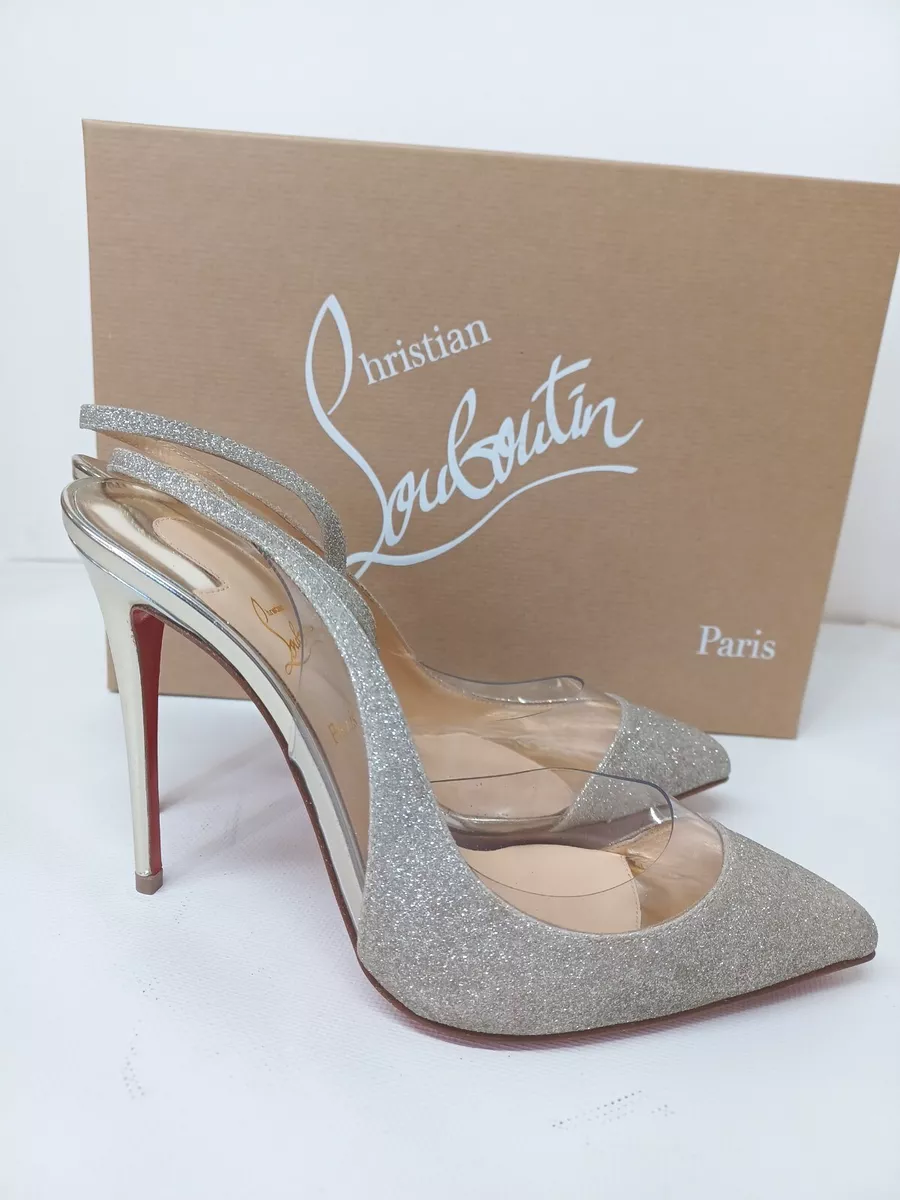 Anbefalede Kilauea Mountain genopfyldning CHRISTIAN LOUBOUTIN 36 Heels Optisexy 100 Silver Glitter Mini PVC NIB $795  | eBay