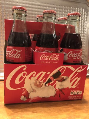 Coca Cola Christmas Holiday Cheer 2013 6 Pack Coke Bottles 8 oz | eBay