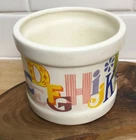 Vintage Haeger Ceramic Planter ABC Alphabet Nursery Trinket Holder Canister
