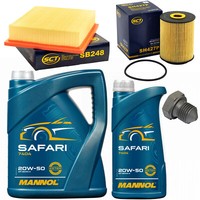 MotoröL Filter Set 20W-50 6 Liter + ÖLablassschraube FüR VW Golf III 2.8 VR6
