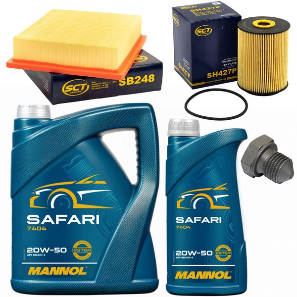 MotoröL Filter Set 20W-50 6 Liter + ÖLablassschraube FüR VW Golf III 2.8 VR6-image