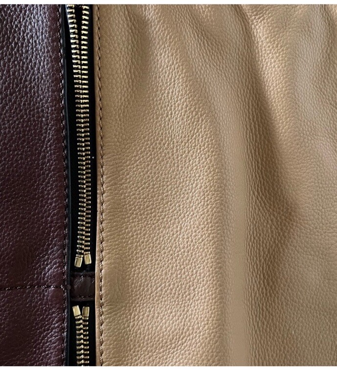 Fossil Brown and Beige Leather Hobo Bag - image 4
