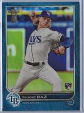 2022 Topps Chrome Ben Baller 201 Blue Refractor 23/75 Rays RC