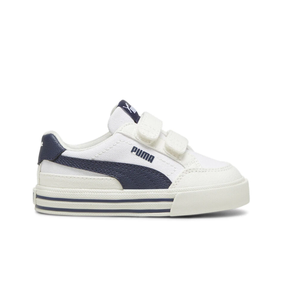 Puma Court Classic Vulc Fs V Slip On Bambino Ragazzo Blu Bianco Sneakers Casual S