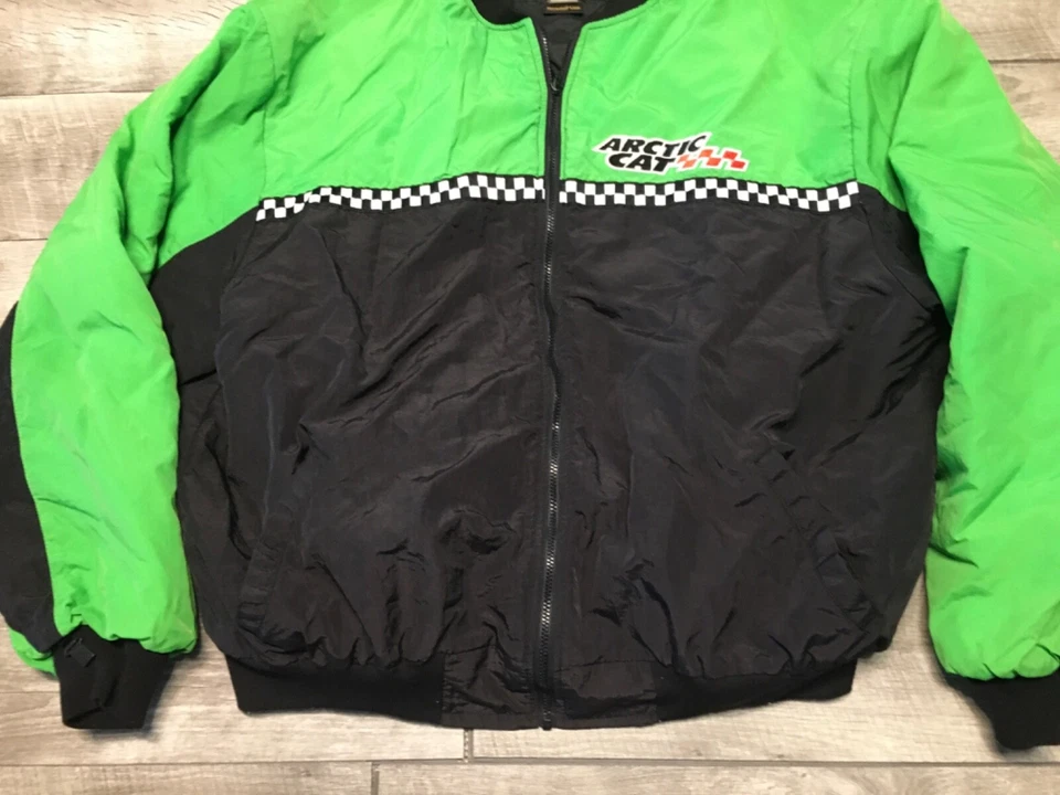 Casaco masculino Arctic Cat snowmobile trenó snowmobile bombardeiro equitação corrida GG - Imagem 3 de 4