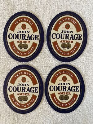 Scottish Courage Brewing Amber Beer Coasters-Scotland - Set Of 4 Pre Owned