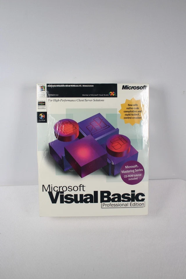 Microsoft Visual Basic Professional Edition Version 5.0 Academic BRAND NEW SEALE - Image 4 of 4