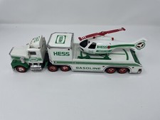 1995 Hess Toy truck and Helicopter - One Owner Note Condition Issues