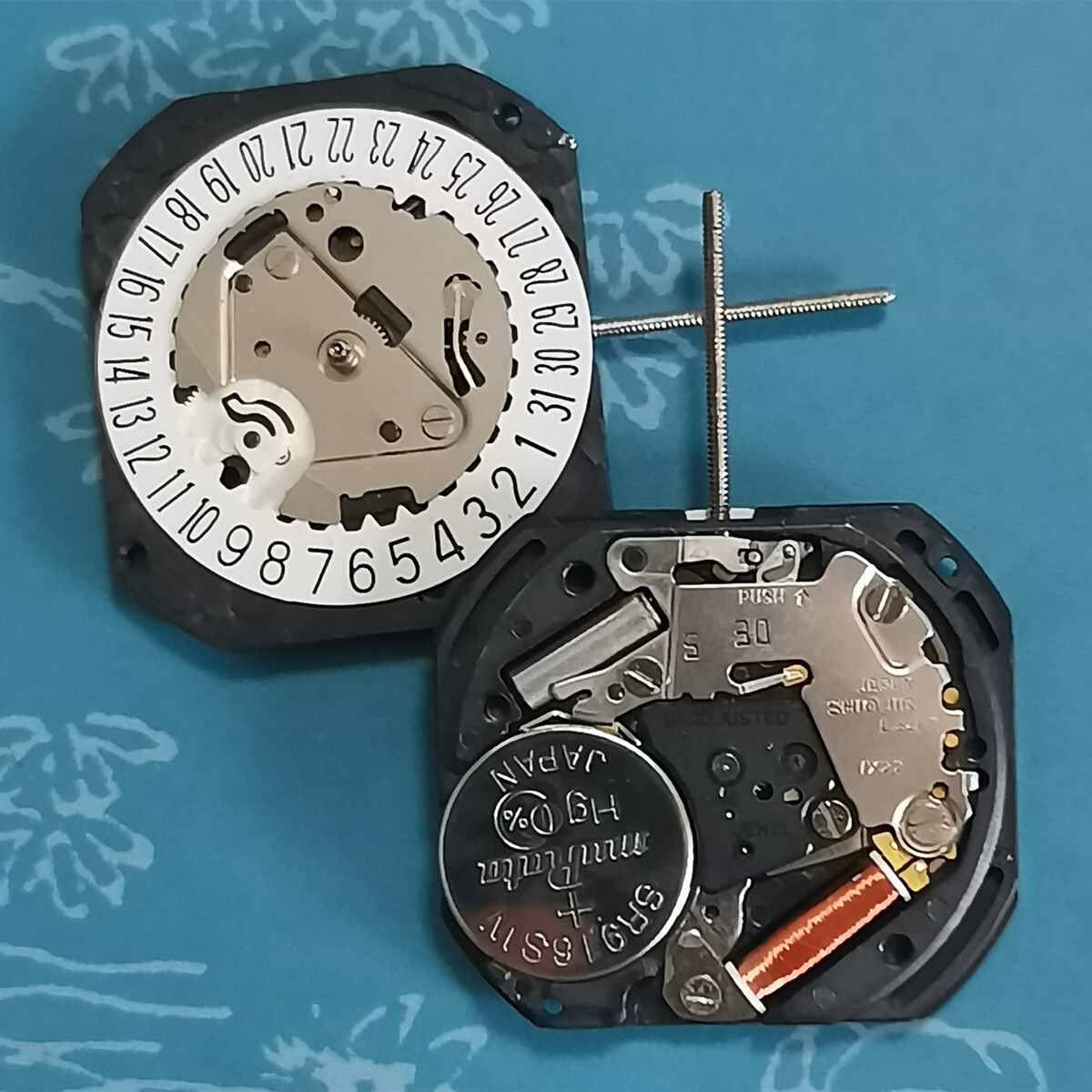 Japan Made VX22 Quartz Watch Movement Date At 3/6 White Disk