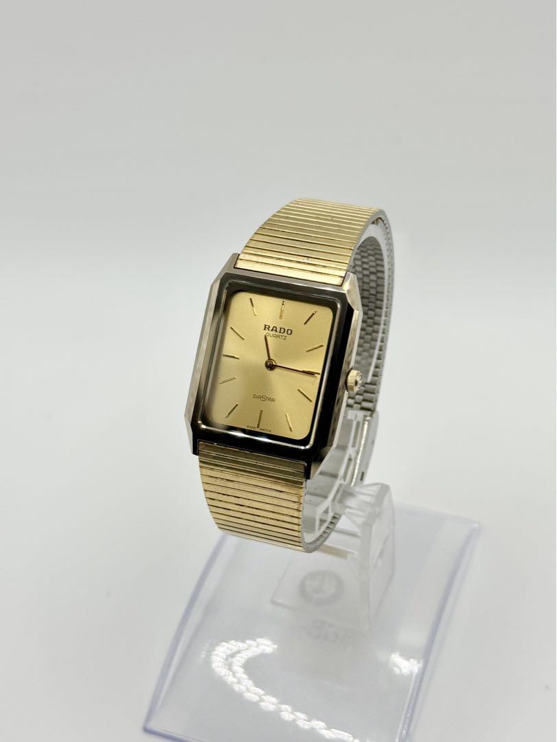 RADO Watch QZ DIASTAR 121.9521.3 Square Gold Dial Quartz SWISS