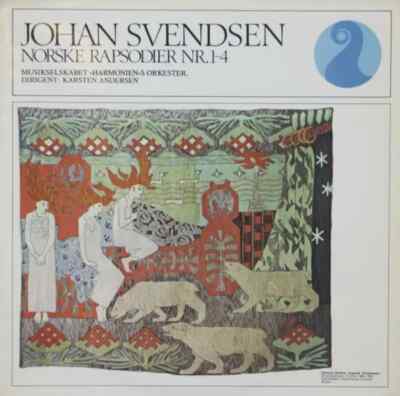 LP Johan Svendsen Norske Rapsodier Nr. 1-4 NEAR MINT norsk kulturrads klassik