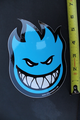 SPITFIRE Skateboard Wheels Blue Fire Flame Face Original