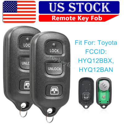 2 For 1999 2000 2001 2002 2003 Toyota 4Runner Remote Keyless Entry Car Key Fob