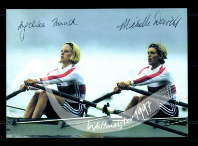 Angelika Brand / M. Darvill Autogrammkarte Original Signiert Rudern + A 220338