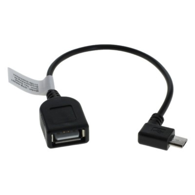 Adapterkabel micro USB OTG auf USB 2.0 Buchse für Smartphone Tablet abgewinkelt