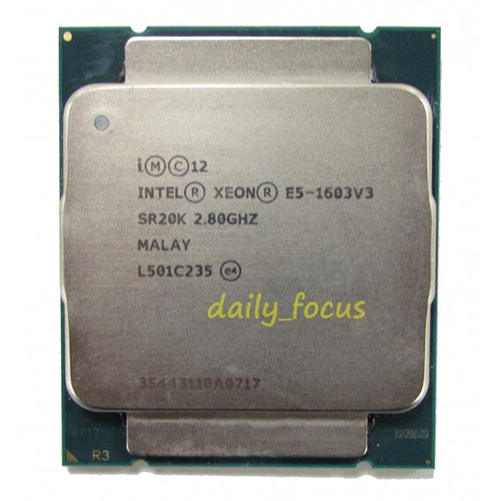 Intel Xeon E5-1603 V3 1607 V3 2603 V3 E5-2609 V3 LGA 2011-V3 CPU Processor - Image 2 of 4