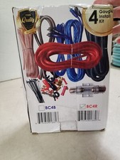 USA 4 Gauge Cable 2500W Complete Car Amplifier Installation Power Amp Wiring Kit