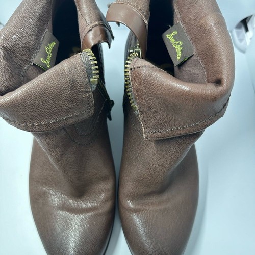 Stivaletti Sam Edelman Louie in pelle marrone con frange taglia 8M - Foto 3 di 11