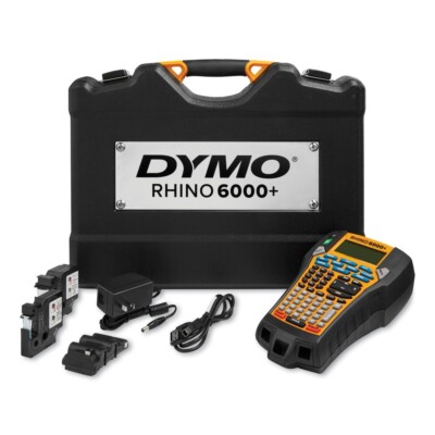 DYMO 2122499 Rhino 6000+ 0.4''/s Print Speed Label Maker with Carry Case New