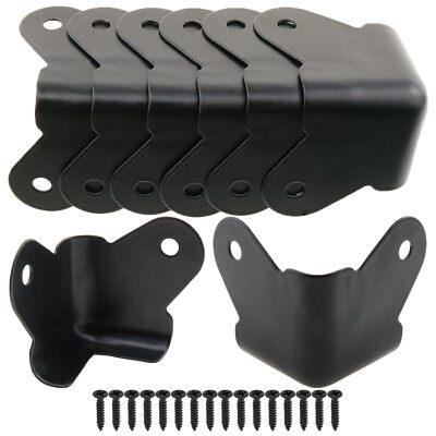 8PCS Textured Steel, Edge Protection Box Corner Protector, Powder Coat Corner,