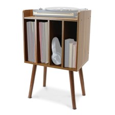 Mobile per dischi in vinile VP1 Mobile per giradischi effetto legno