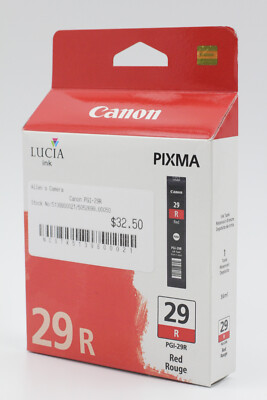 Canon PGI-29R Red Ink Cartridge for Pixma PRO 1 Mint Condition (Each)