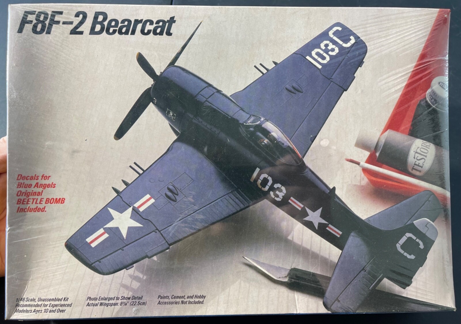 Testors Grumman F8F-2 Bearcat 589 1/48 FS NEW Model Kit ‘Sullys Hobbies ...
