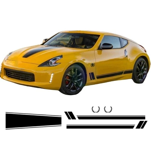 For Nissan 370Z Nismo Bonnet Roof Side Racing Stripe Graphics Car Sticker Decals - Picture 3 of 10