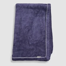 $103 Cap d'Arsène Blue White Serviette De Plage Shower Pool Beach Bath Towel