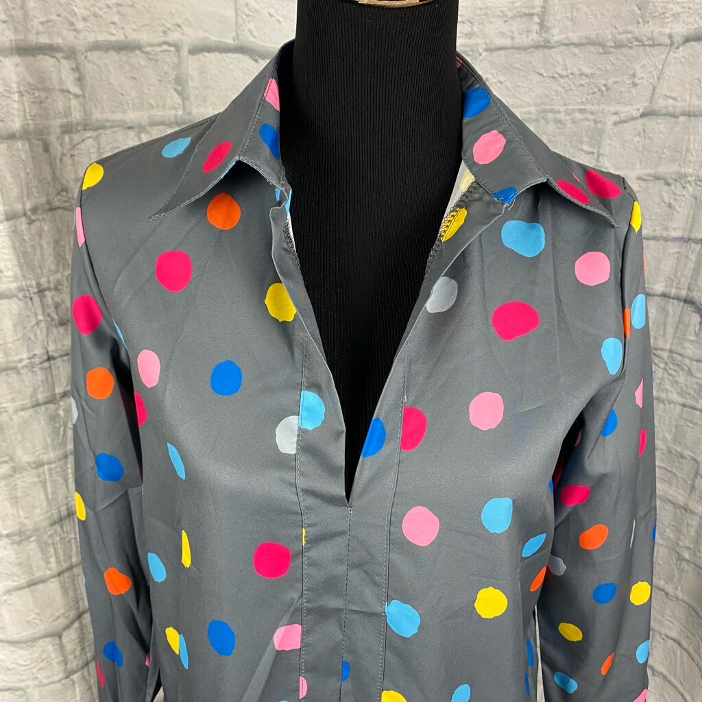 Misslook Longsleeve button down collared polka do… - image 3