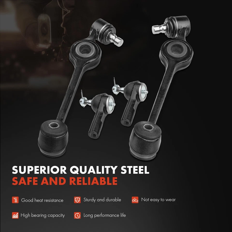 6x Control Arm w/ Ball Joint Tie Rod End for Ford Escort 84-90 EXP Mercury Tempo - Image 3 of 4