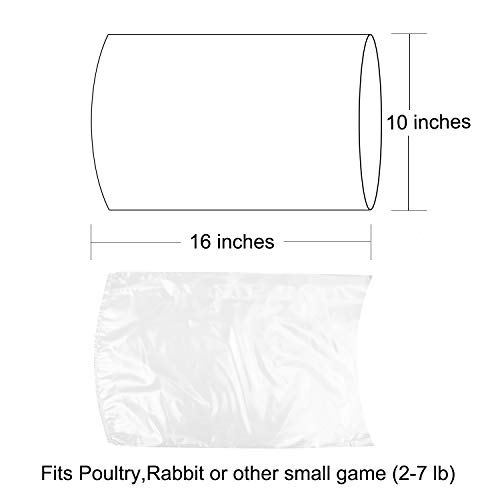 Poultry Shrink Wrap Bags,50Pack Clear Poultry Heat Shrink Bags BPA Free