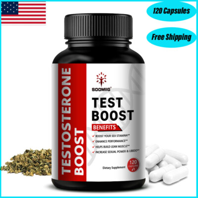 TEST BOOST Max Men Testosteron Strength Build Muscle Power Sex bOOst, 120 CAPS