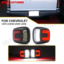 For 1988-2000 Chevy C/K 1500 2500 3500 Red Tube LED License Plate Lights Lamp x2