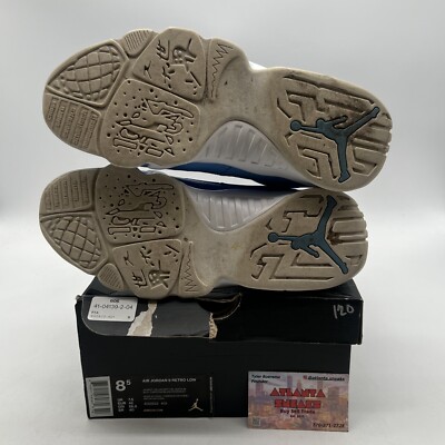 Size 8.5 - Air Jordan 9 Retro Low Pantone White Leather Black