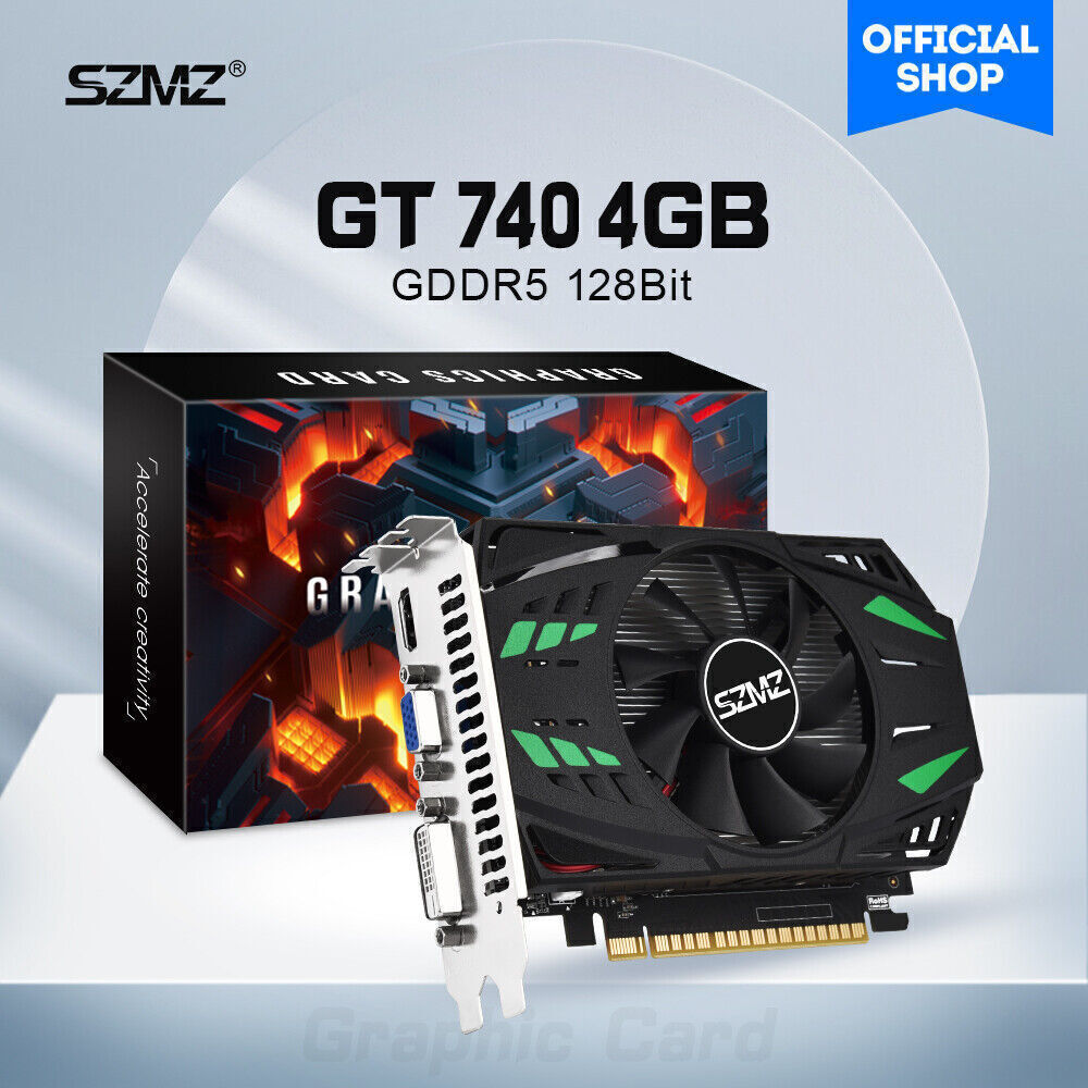 SZMZ New GeForce GT 740 Graphic Card 4GB 2GB 1GB Video Cards GT740 128bits  GDDR5