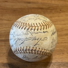 1962 MLB American League All Star Game Team Signed Facsimile Autograph Baseball