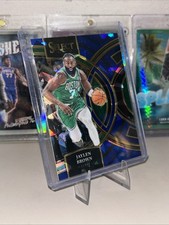 Jaylen Brown 2023-24 Panini Select #179 Blue Cracked Ice Prizm Premier Level