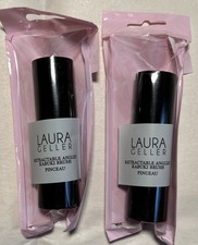 Laura Geller Retractable Kabuki Makeup Brush Angled LOT OF 2 NEW