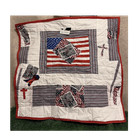 Stitches Patriotic Patchwork Quilt Betsy Ross 35x38 Cotton Quilted — photo 1